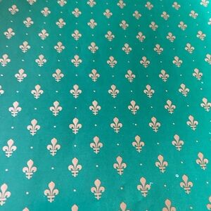 Vintage Sheets (2) of CURRENT Fleur de Lis Gift Wrap